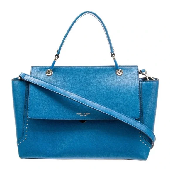 Henri Bendel Stanton Studded Top Handle Satchel Multiway Bag - Picture 11 of 12